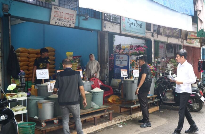 Satgas Pangan Polres Palopo Lakukan Sidak Harga Beras, Tegur Pedagang yang Belum Sesuaikan dengan HET