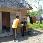 Wujud Kepedulian Sosial, Polsek Wara Utara Berbagi Beras kepada Warga Kurang Mampu