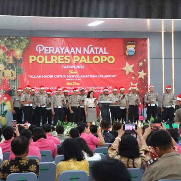 Natal 2025, Personil Polres Palopo Gelar Ibadah Perayaan&hellip;