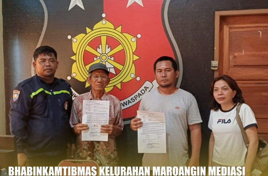 Bhabinkamtibmas Kelurahan Maroangin Lakukan Mediasi&hellip;