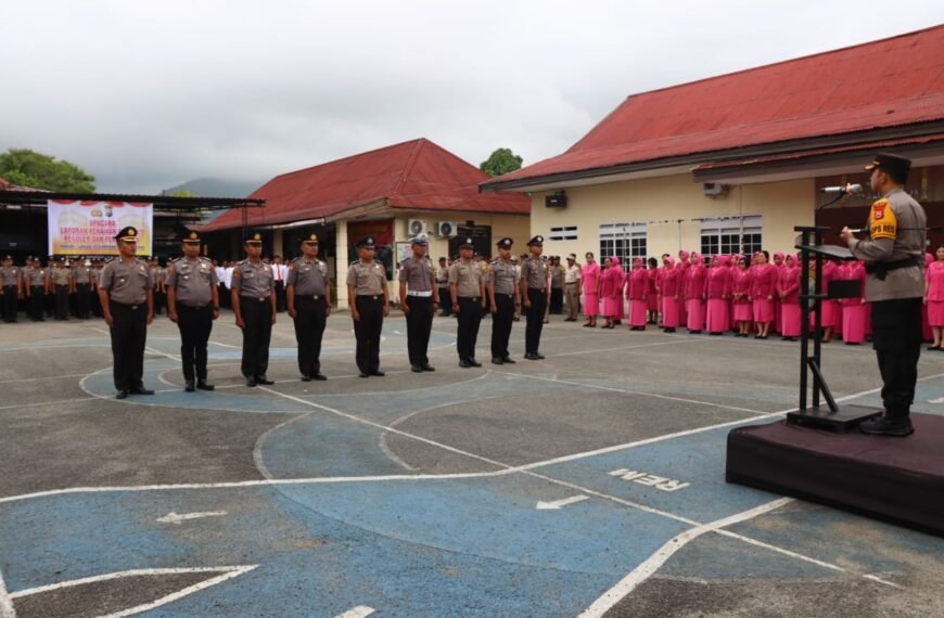 Periode 1 Januari 2026, Polres Palopo Gelar Upacara Kenaikan Pangkat