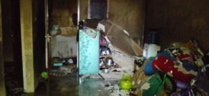Polsek Warsel olah TKP Kebakaran di Perumahan Harmoni&hellip;