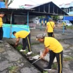 Jumat Bersih, Polres Palopo Bersama Instansi Terkait Bersihkan Tempat Strategis di Palopo