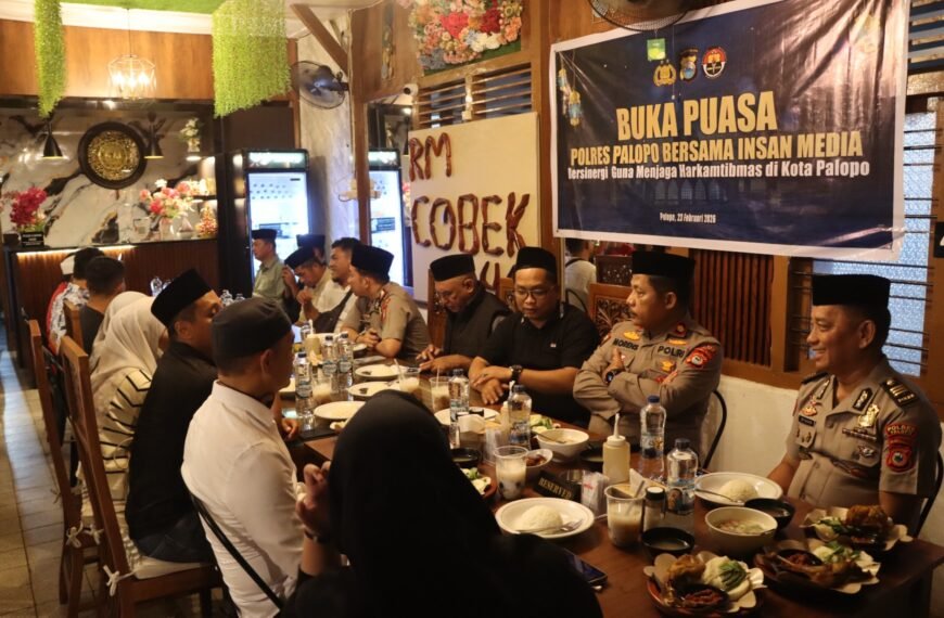Polres Palopo Bersama Insan Media Buka Bersama, Sinergitas Jaga Harkamtibmas di Palopo