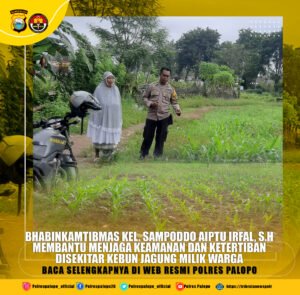 Dukung Ketahanan Pangan, Aiptu Irfal Pantau Tanaman Jagung&hellip;