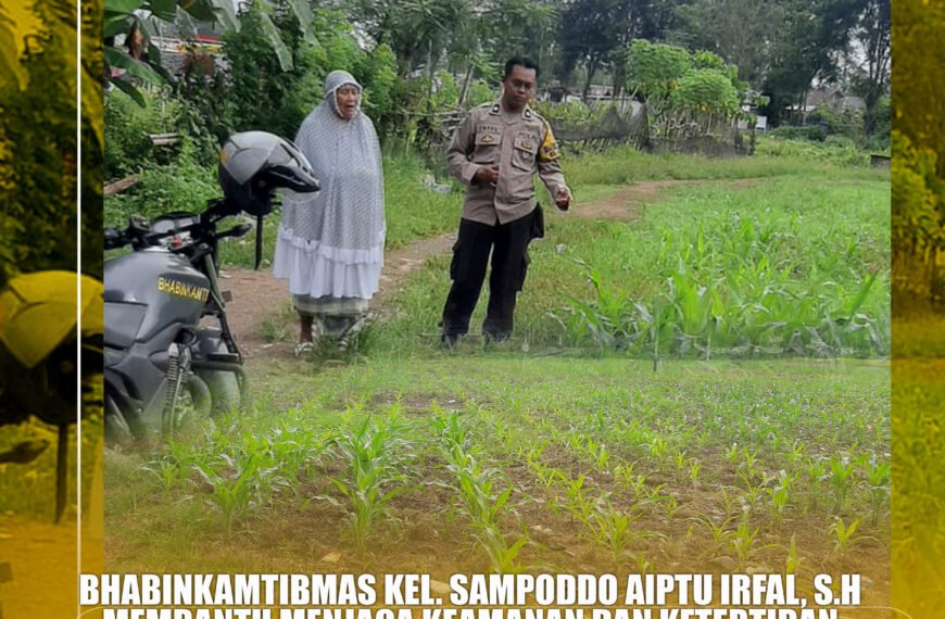 Dukung Ketahanan Pangan, Aiptu Irfal Pantau&hellip;