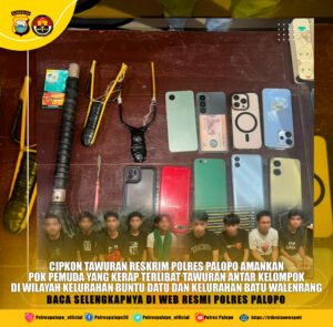 Cipkon Reskrim Polres Palopo Amankan Pok Pemuda Terlibat&hellip;