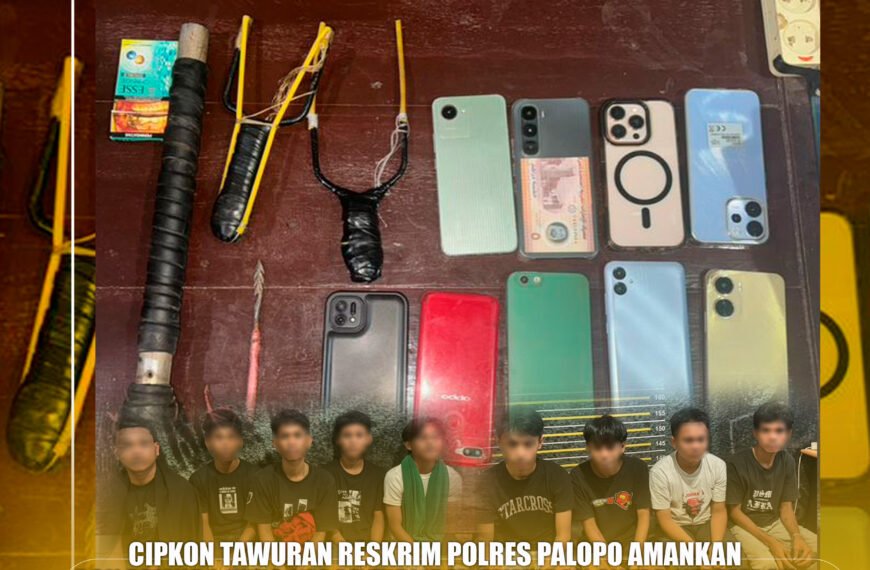 Cipkon Reskrim Polres Palopo Amankan Pok Pemuda Terlibat Tawuran Antar Kelompok di Wilayah Kelurahan Buntu Datu dan Kelurahan Batu Walenrang