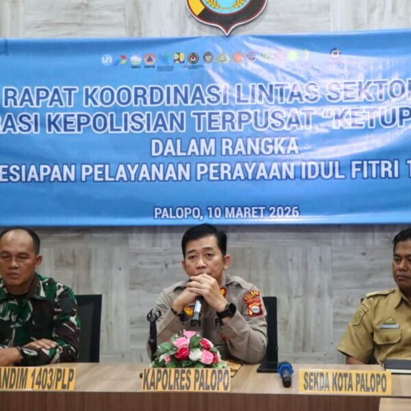 Kapolres Palopo Pimpin Rakor Lintas Sektoral Ops Ketupat…