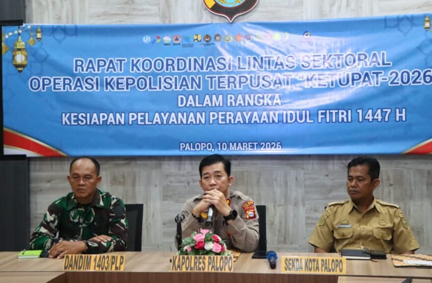 Kapolres Palopo Pimpin Rakor Lintas Sektoral Ops Ketupat 2026